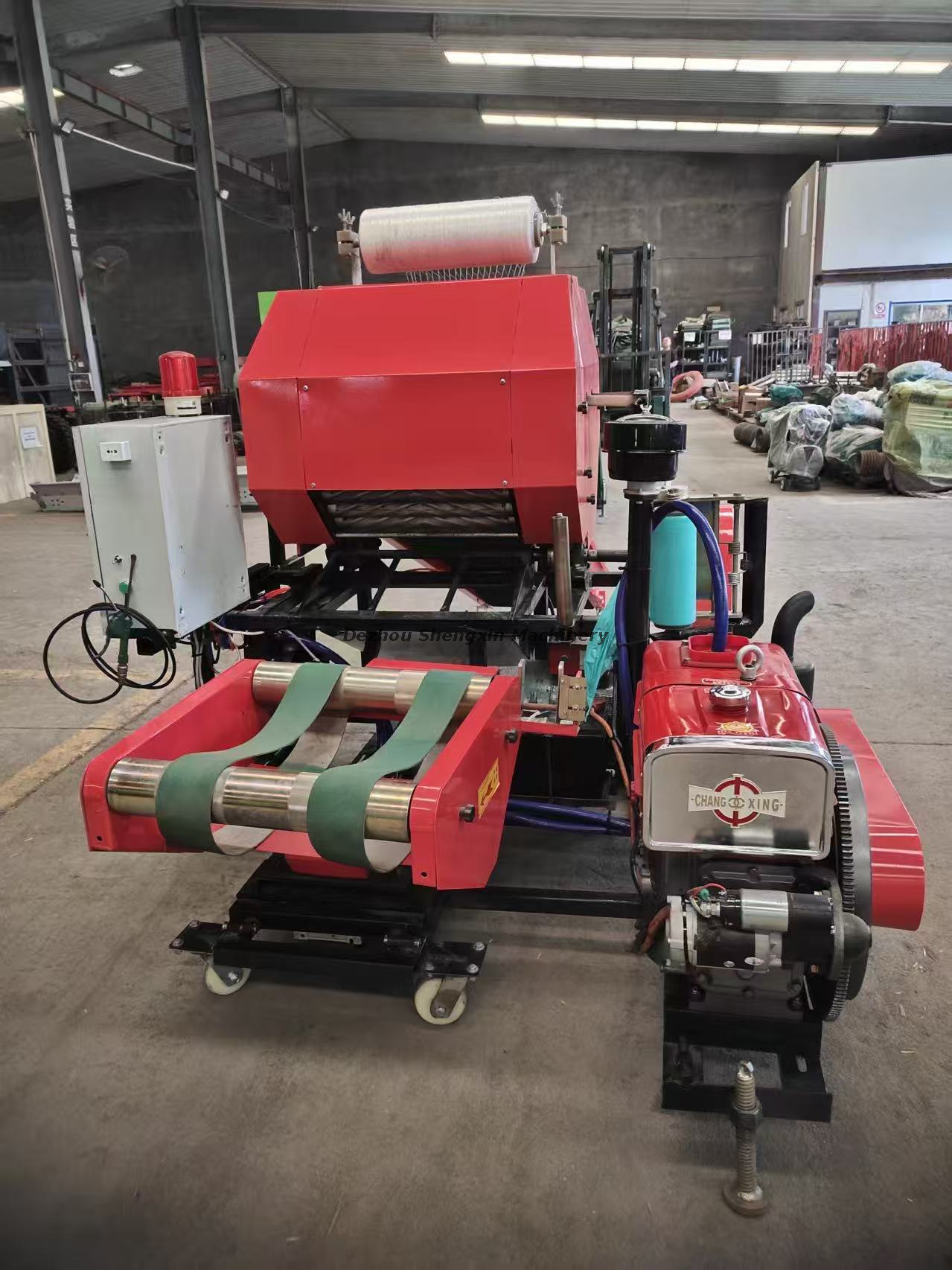 Mini Square Hay Straw Silage Baler Wrapping Machine All In One Square Baler