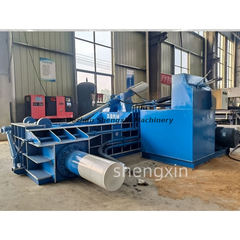 Hydraulisk metalballepressemaskine: 125 tons skrot-genbrugspresse